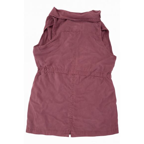 Daytrip Mauve Lyocell Utility Vest Women’s Small - Picture 2 of 8